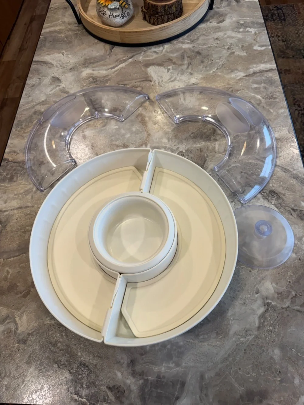 The Pampered Chef Chillzanne Covered Round sectional # 2791